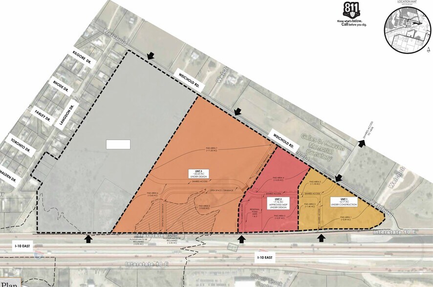 9713-9799 E IH-10, Converse, TX à louer - Plan de site - Image 2 de 3