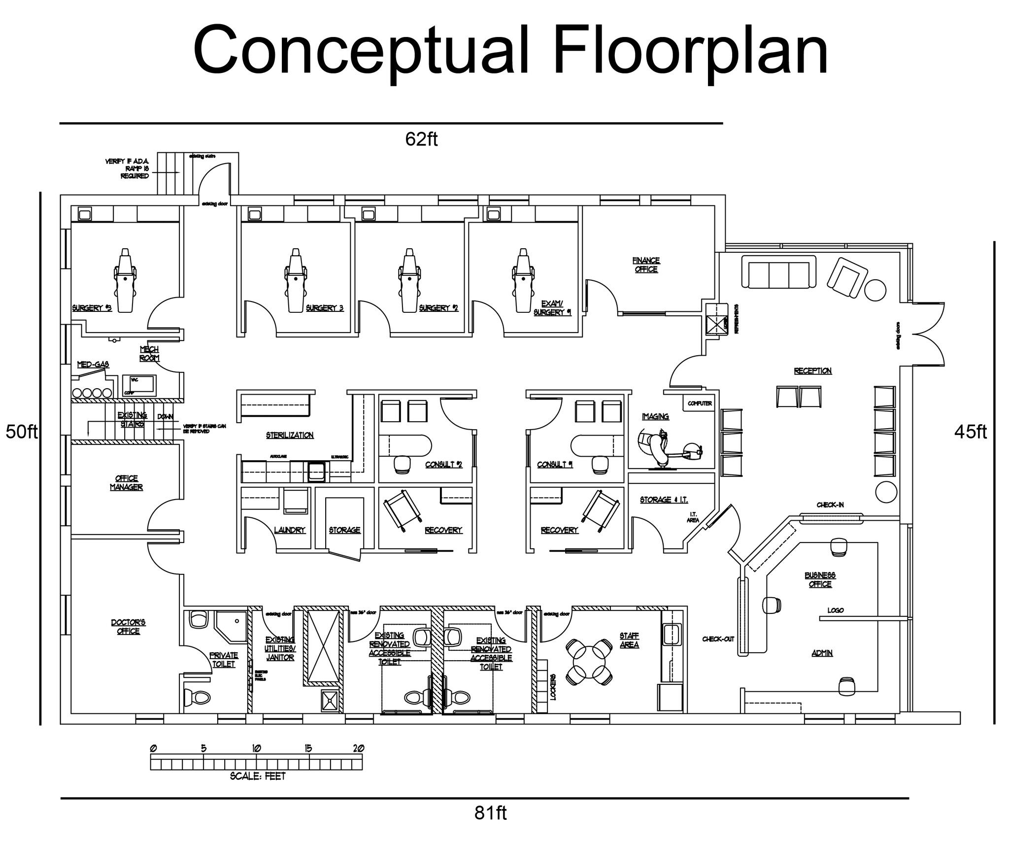 1452 Church St, Decatur, GA for lease Floor Plan- Image 1 of 6