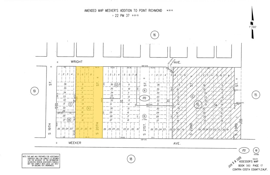 1961 Meeker Ave, Richmond, CA à louer - Plan cadastral - Image 2 de 7