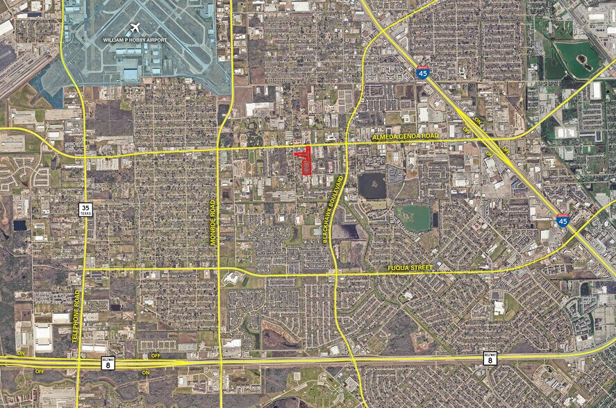 9106 Almeda Genoa Rd, Houston, TX for sale - Aerial - Image 2 of 3