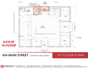 434 Main St, Chatham, NJ à louer Plan d  tage- Image 1 de 1