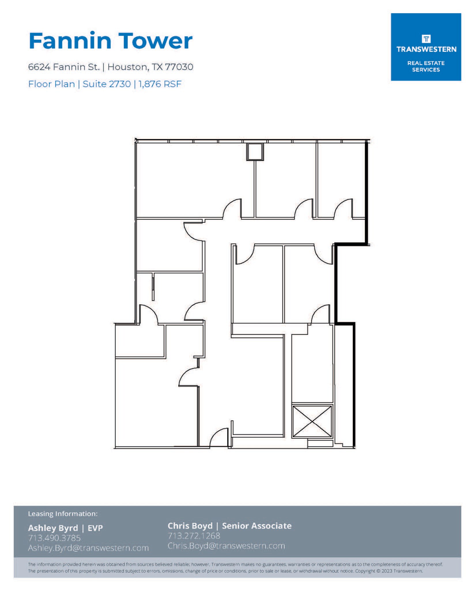 6624 Fannin St, Houston, TX à louer Plan d’étage- Image 1 de 1