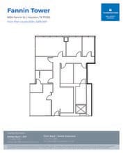 6624 Fannin St, Houston, TX à louer Plan d’étage- Image 1 de 1