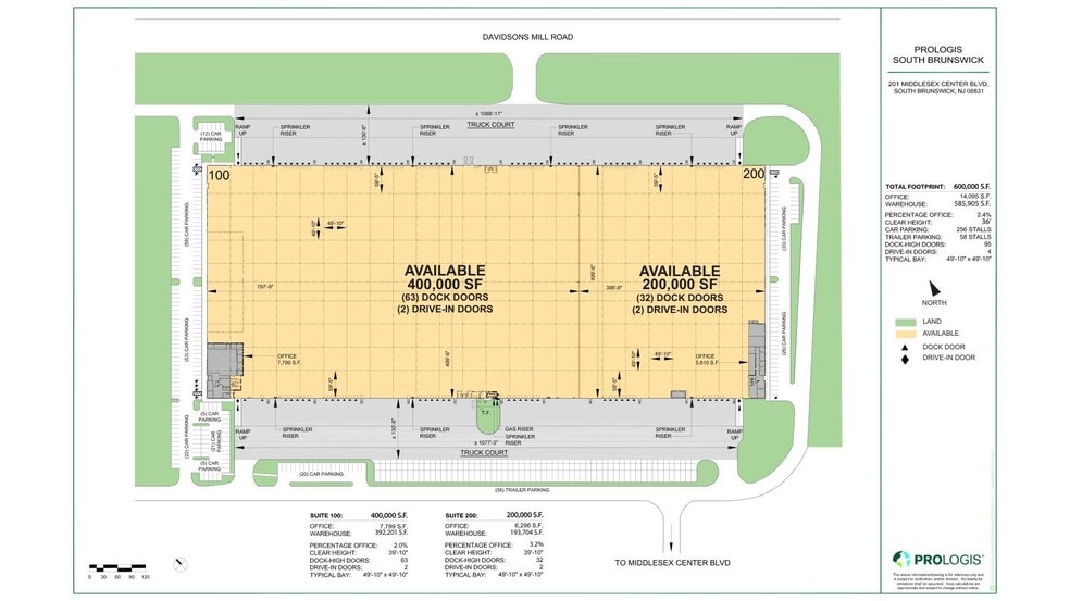 201 Middlesex Center Blvd, Monroe Township, NJ for lease - Site Plan - Image 2 of 2