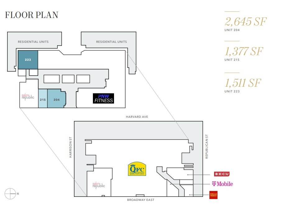 401 Broadway E, Seattle, WA for lease Floor Plan- Image 1 of 1