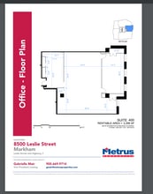 8500 Leslie St, Markham, ON for lease Floor Plan- Image 1 of 1