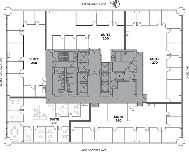 11111 Santa Monica Blvd, Los Angeles, CA for lease Floor Plan- Image 1 of 1