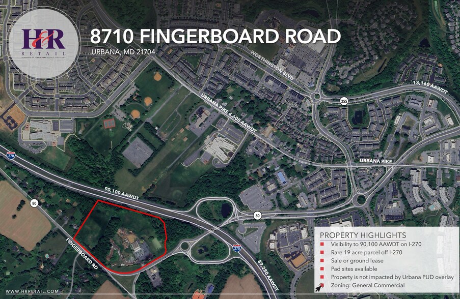 8710 Fingerboard Rd, Frederick, MD à vendre - Aérien - Image 1 de 1