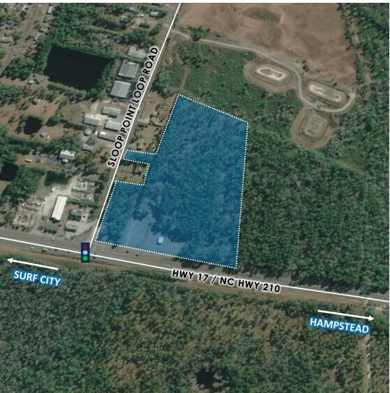 Hwy 17 & Sloop Point Loop Rd, Hampstead, NC à vendre - Aérien - Image 2 de 2