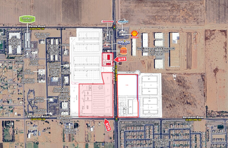 NWC Germann Rd & Ellsworth Rd, Mesa, AZ à louer - Photo du bâtiment - Image 1 de 1