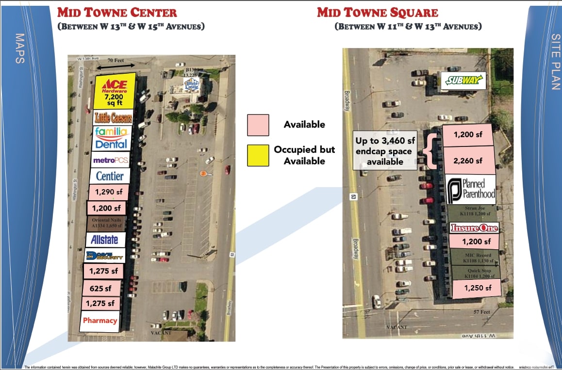 1300-1356 Broadway, Gary, IN for lease Site Plan- Image 1 of 1