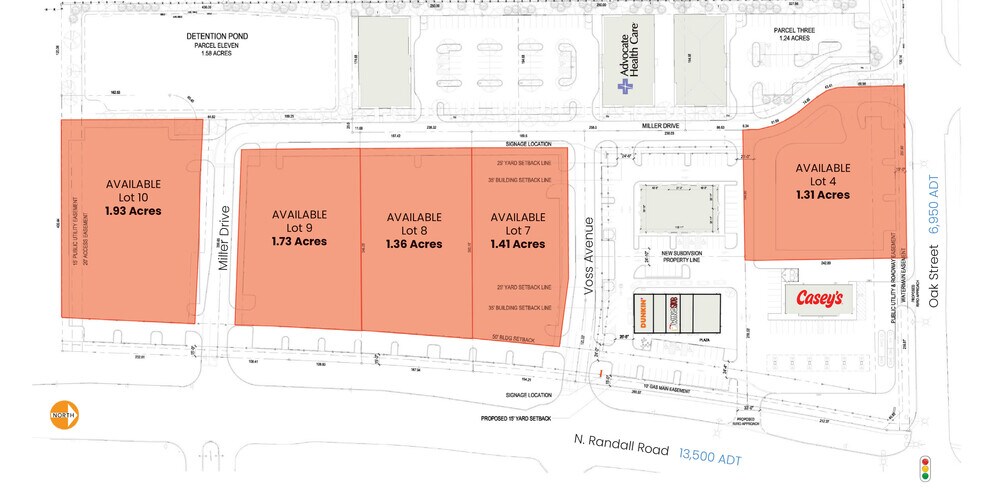Oak St & Randall Rd, North Aurora, IL à vendre - Photo du bâtiment - Image 2 de 3