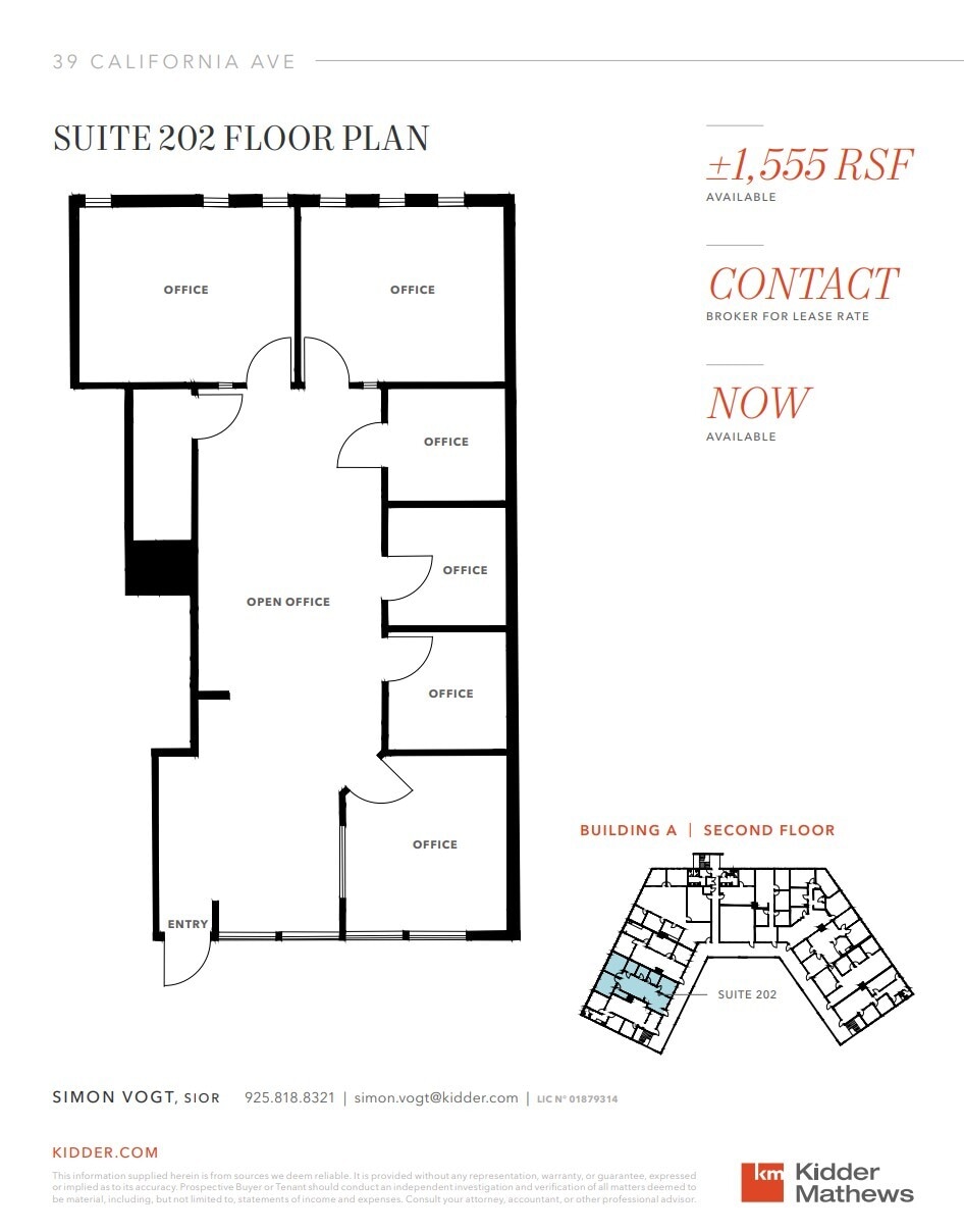 39 California Ave, Pleasanton, CA for lease Floor Plan- Image 1 of 1