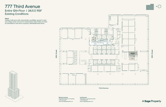 777 Third Ave, New York, NY à louer Plan d’étage- Image 2 de 5