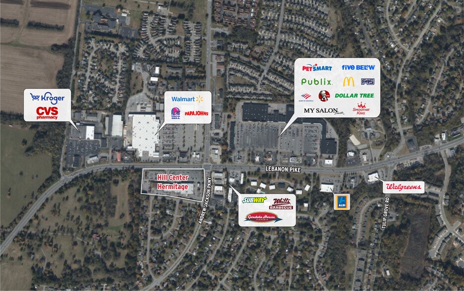 4453-4491 Lebanon Pike, Hermitage, TN for lease - Building Photo - Image 3 of 6