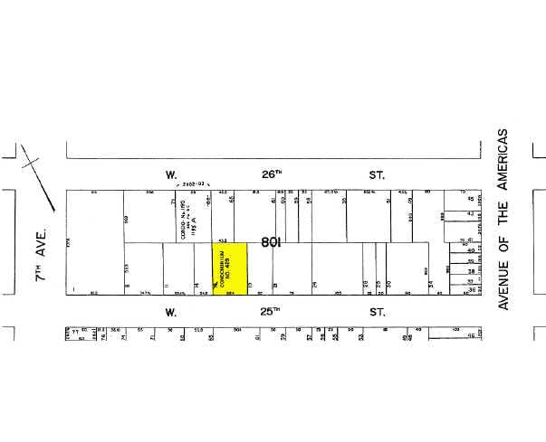 137-139 W 25th St, New York, NY for lease - Plat Map - Image 2 of 6