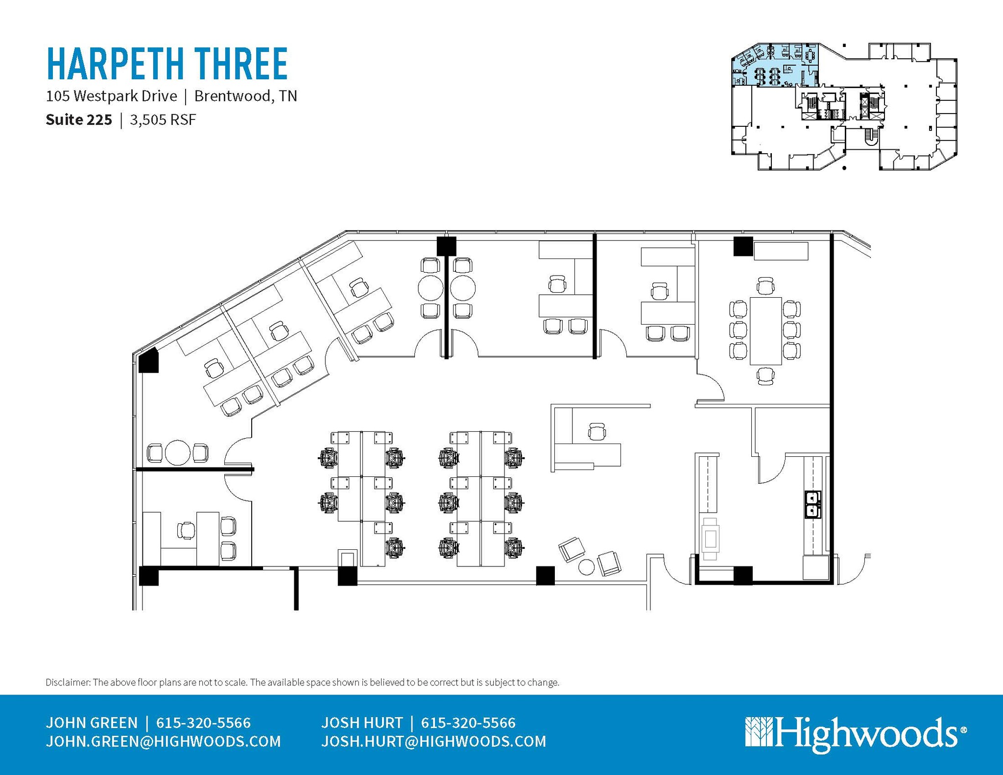 105 Westpark Dr, Brentwood, TN à louer Plan d’étage- Image 1 de 1