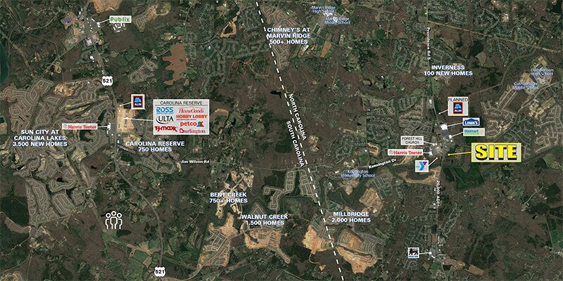 3205 S Providence Rd, Waxhaw, NC à louer - Aérien - Image 3 de 4