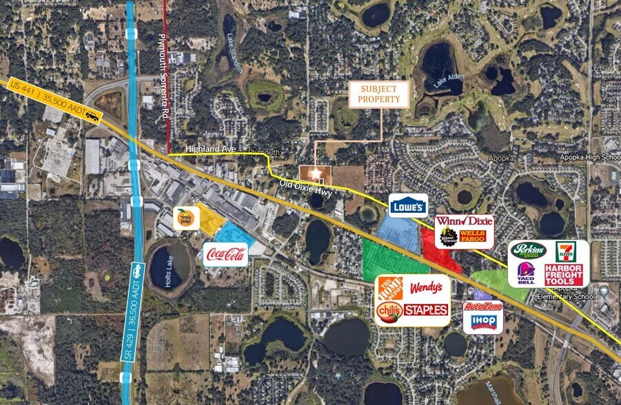 2175 Old Dixie Hwy, Apopka, FL à vendre - Aérien - Image 2 de 2