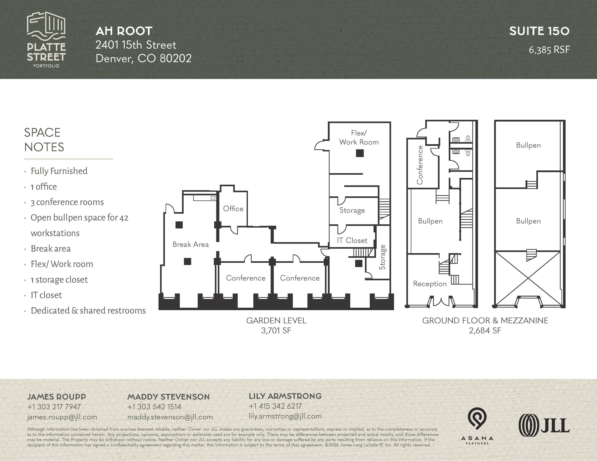 1535-1541 Platte St, Denver, CO à louer Plan d’étage- Image 1 de 1