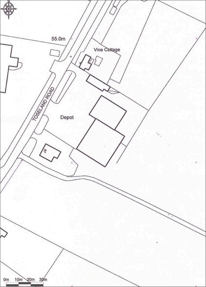 Toseland Rd, Graveley à louer - Plan de site - Image 2 de 2