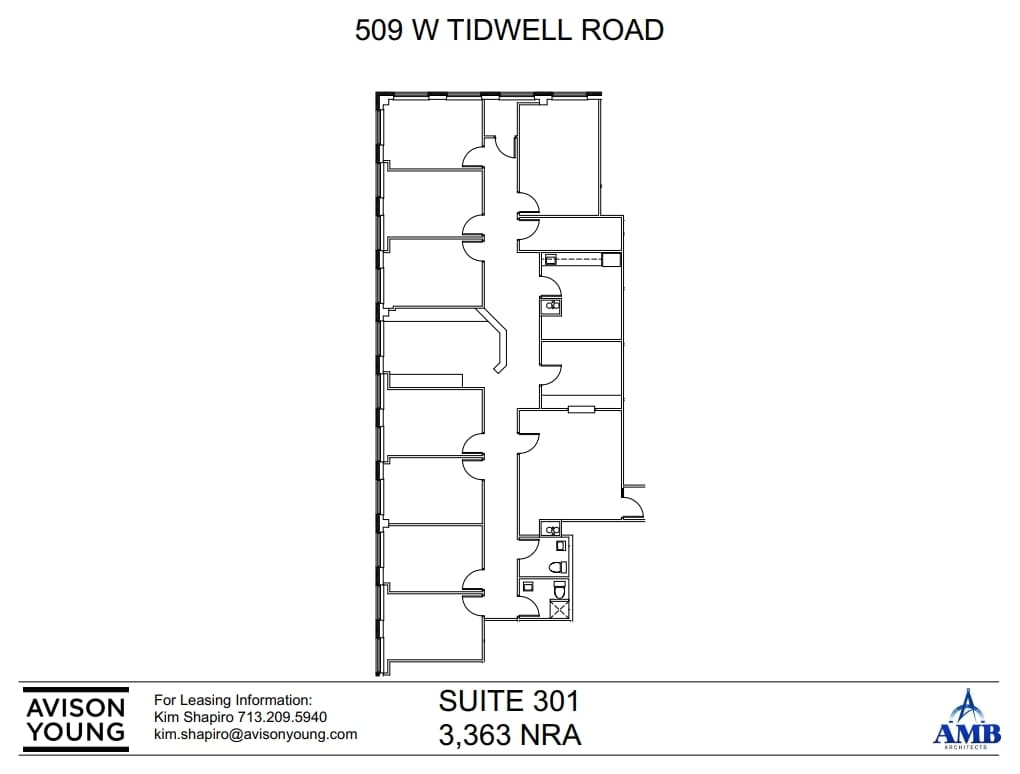 509 W Tidwell Rd, Houston, TX for lease Floor Plan- Image 1 of 2
