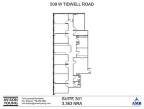 509 W Tidwell Rd, Houston, TX for lease Floor Plan- Image 1 of 2