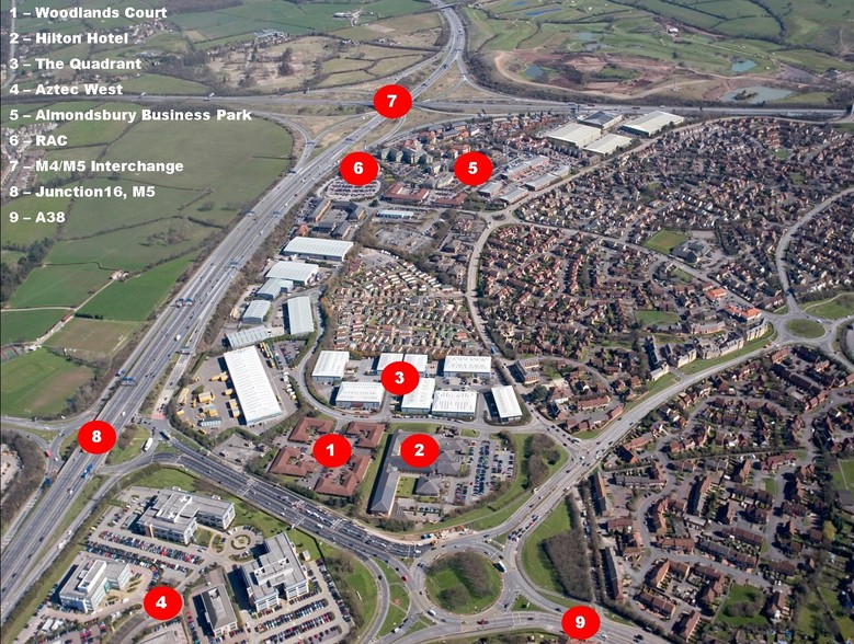 Aztec West Business Park, Almondsbury for lease - Aerial - Image 2 of 3