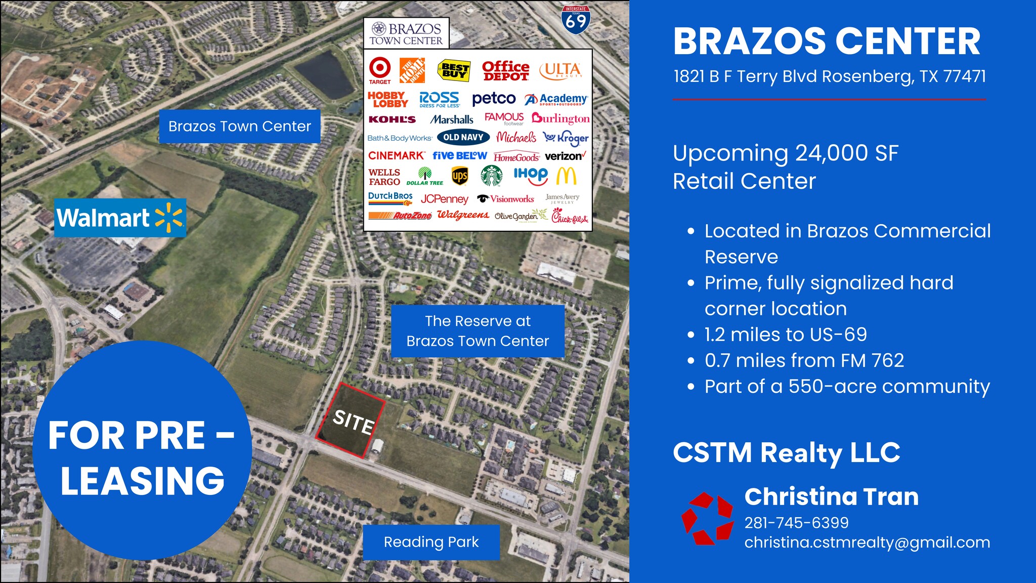1821 BF Terry Blvd, Rosenberg, TX for lease Site Plan- Image 1 of 1