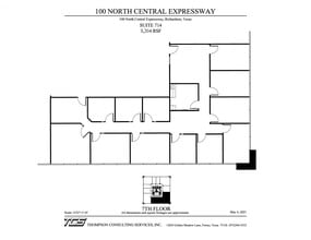 100 N Central Expy, Richardson, TX for lease Floor Plan- Image 1 of 5