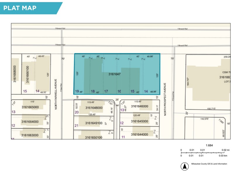 2319 E Kenwood Blvd, Milwaukee, WI à vendre - Plan cadastral - Image 2 de 2