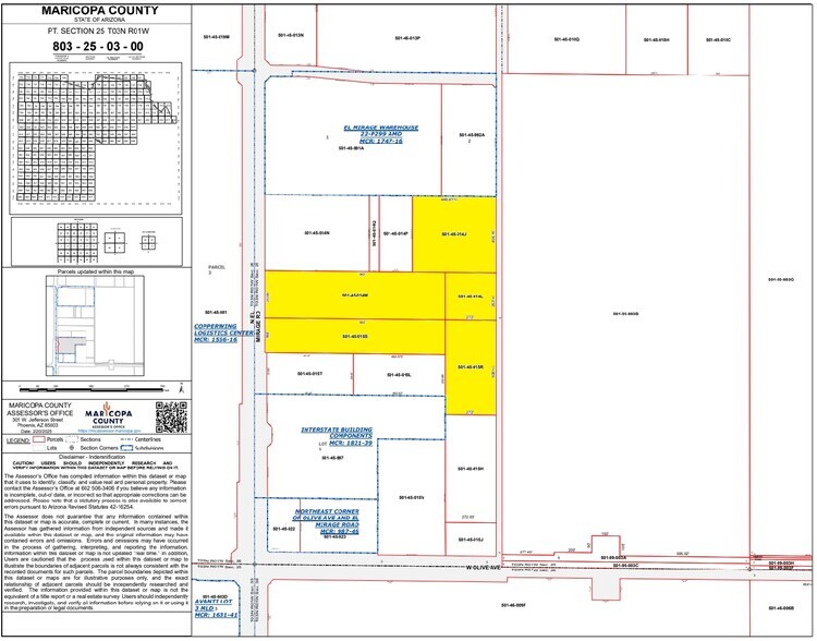 9355 N El Mirage Rd, El Mirage, AZ à louer - Plan cadastral - Image 3 de 3