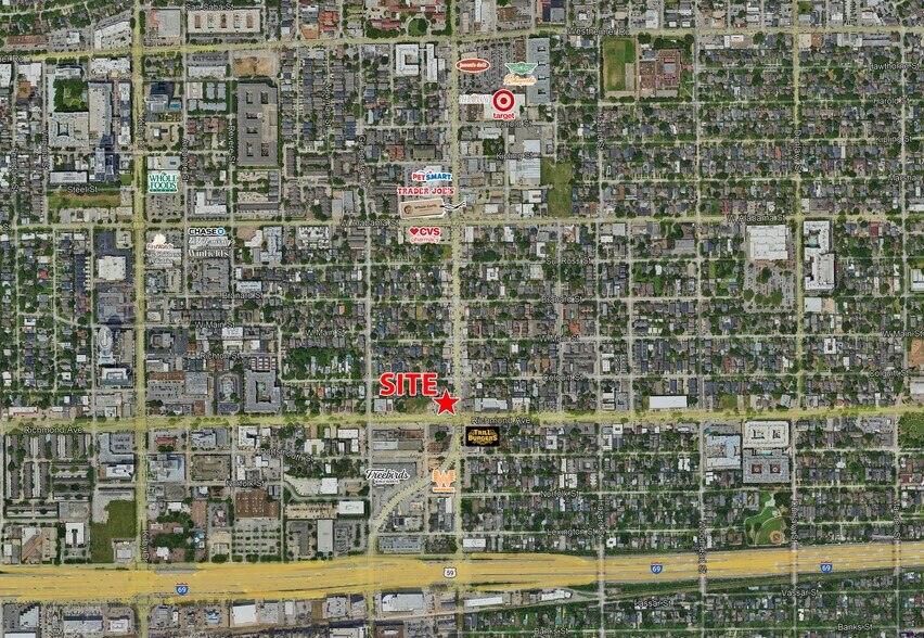 3514-3520 S Shepherd Dr, Houston, TX à louer - Aérien - Image 3 de 4