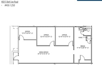 350 S Belt Line Rd, Irving, TX à louer Plan d’étage- Image 1 de 4