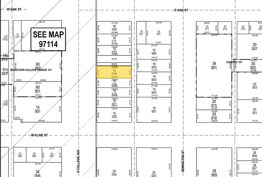 214 S College Ave, Fort Collins, CO for lease - Plat Map - Image 2 of 6