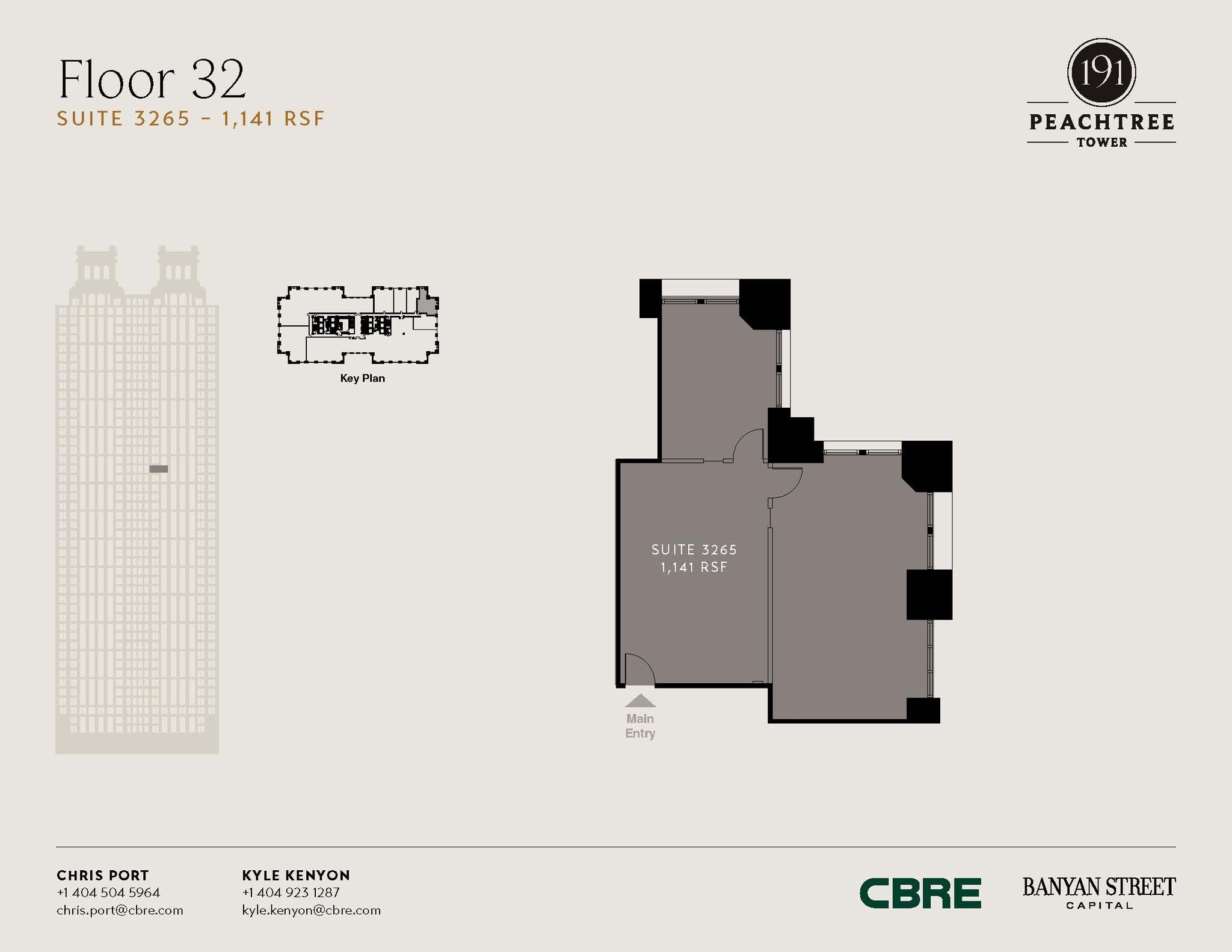 191 peachtree St NE, Atlanta, GA à louer Plan d’étage- Image 1 de 1