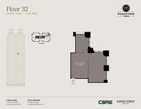 191 peachtree St NE, Atlanta, GA à louer Plan d’étage- Image 1 de 1