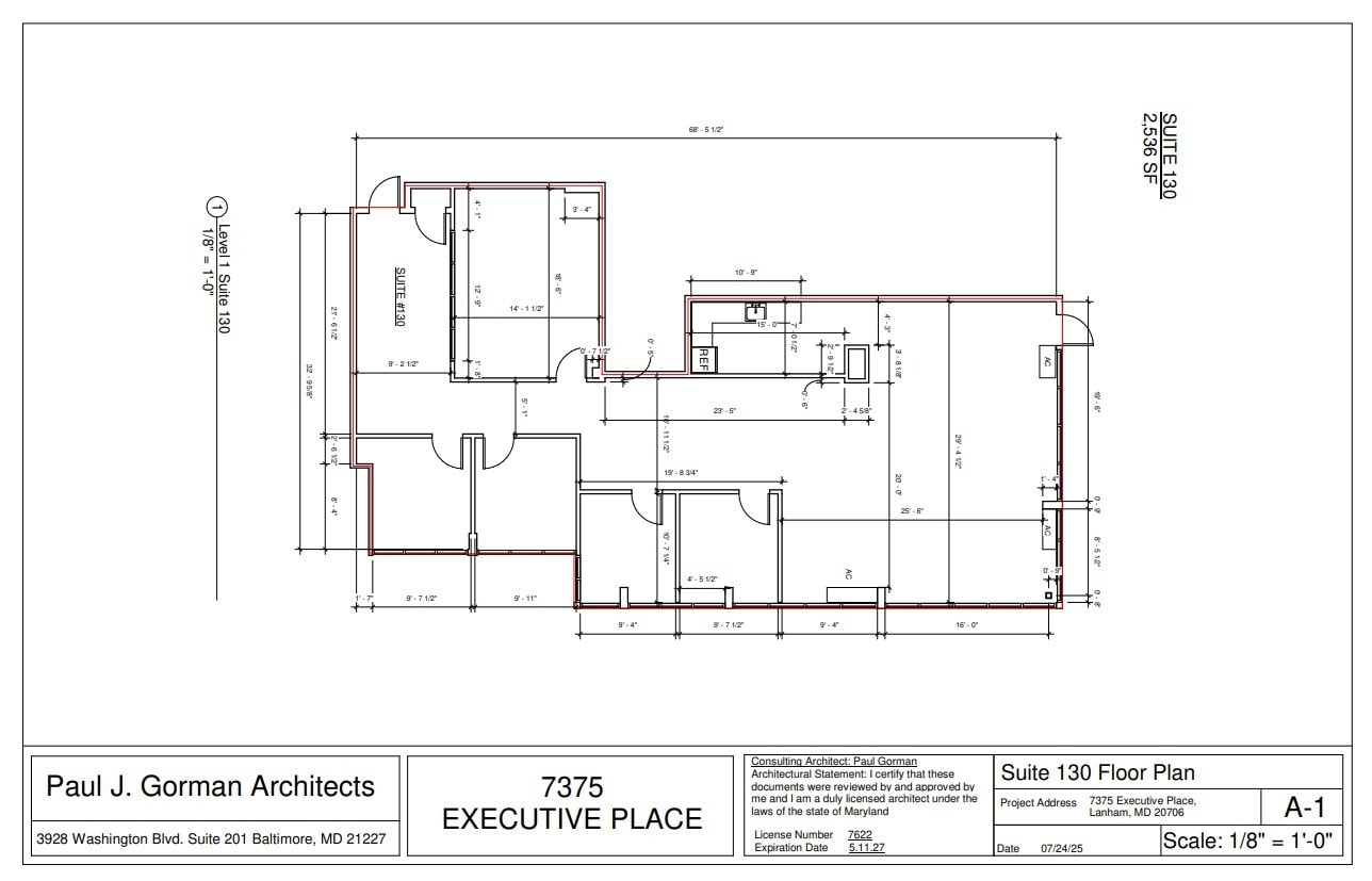 7375 Executive Pl, Lanham, MD for lease Floor Plan- Image 1 of 3
