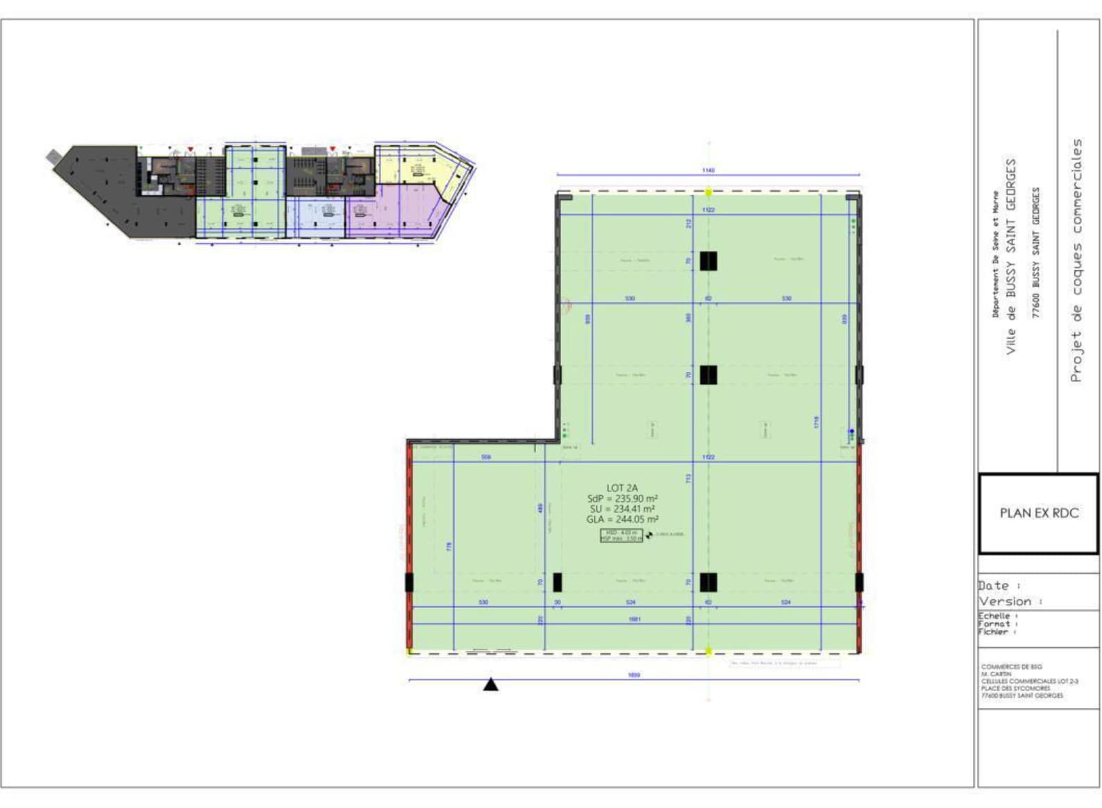 Retail in Bussy-Saint-Georges for lease Site Plan- Image 1 of 1