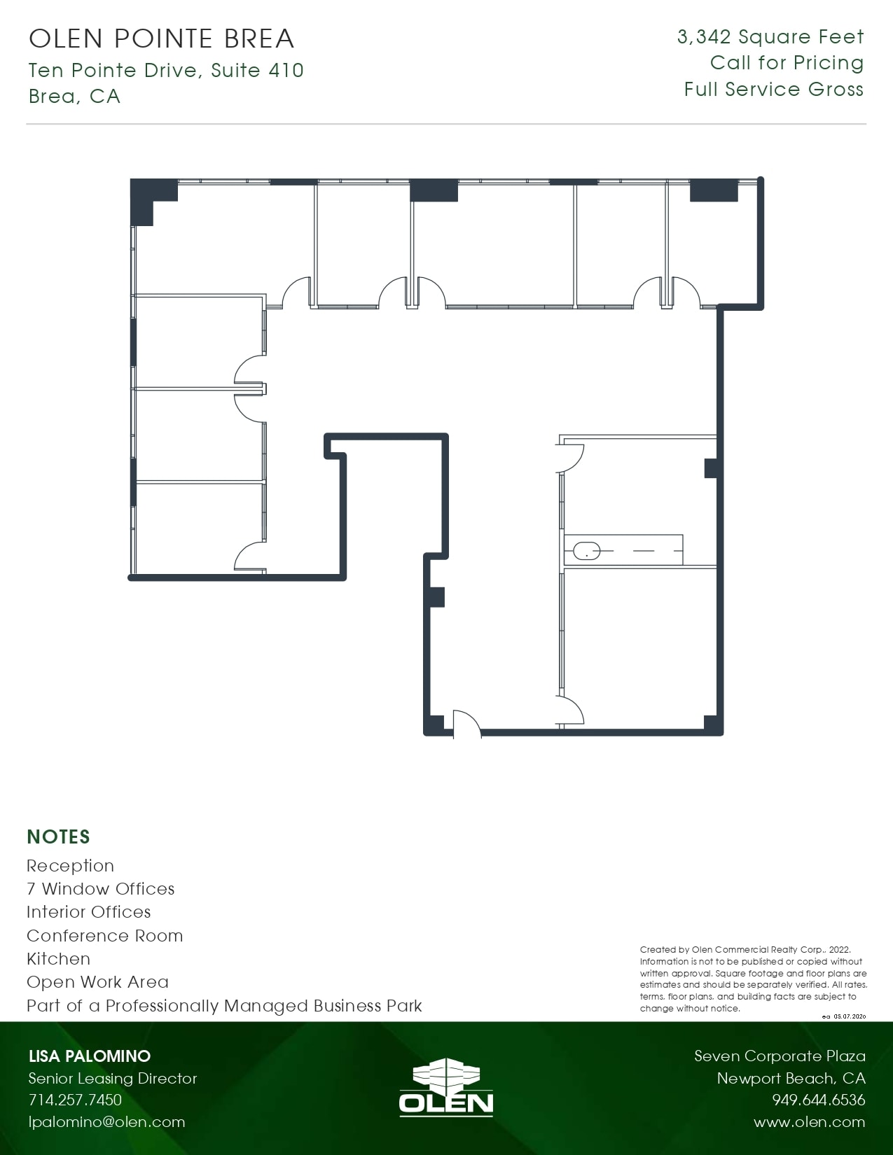 10 Pointe Dr, Brea, CA à louer Plan d’étage- Image 1 de 1