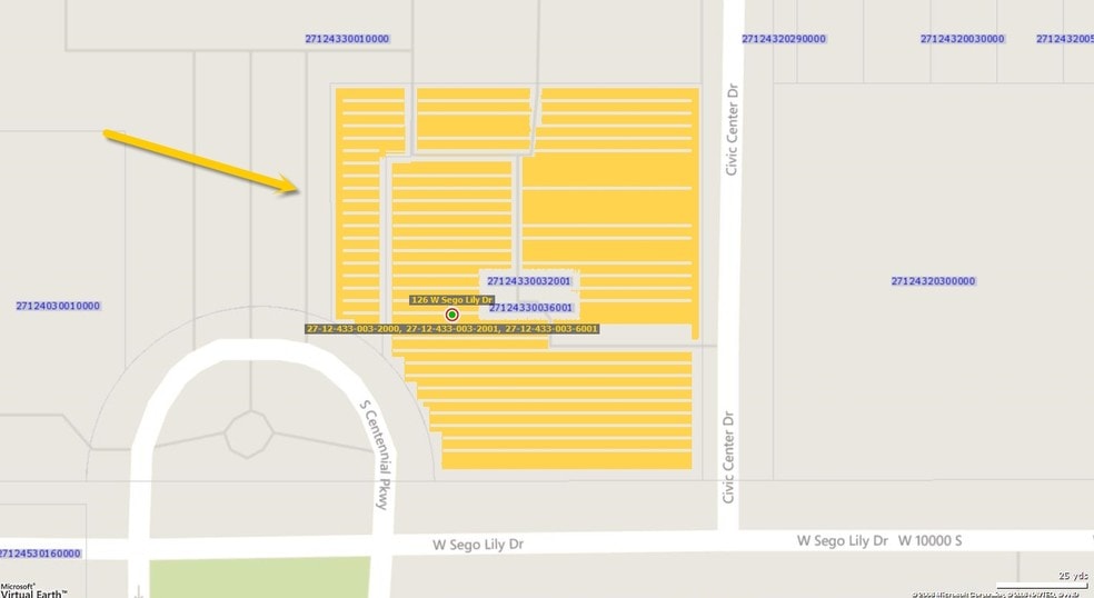 126 W Sego Lily Dr, Sandy, UT for lease - Plat Map - Image 2 of 6