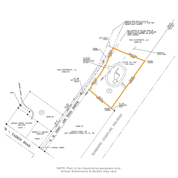 TBD Air Tool Dr, Southern Pines, Southern Pines, NC for sale - Plat Map - Image 2 of 2