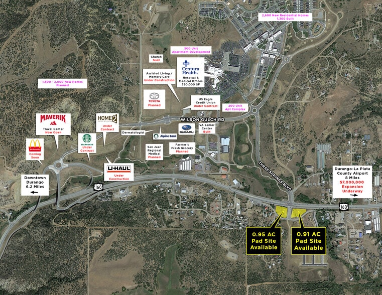 29026 Highway 160, Durango, CO à vendre - Aérien - Image 2 de 2