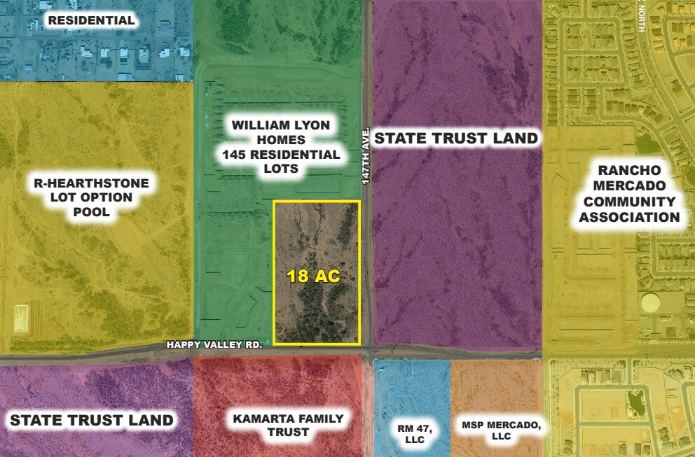 NEC Happy Valley Rd & 147th Ave, Surprise, AZ à vendre Photo principale- Image 1 de 3