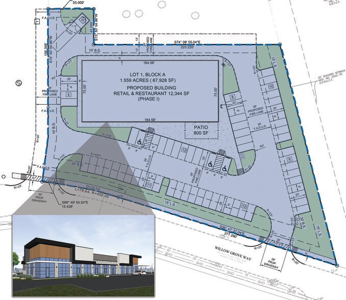 NEC Willow Grove Way & Hwy 75, Melissa, TX à louer - Photo du bâtiment - Image 3 de 10