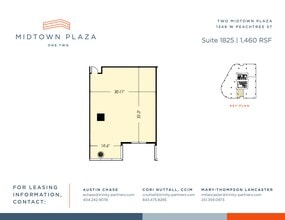 1360 Peachtree St NE, Atlanta, GA à louer Plan de site- Image 1 de 1