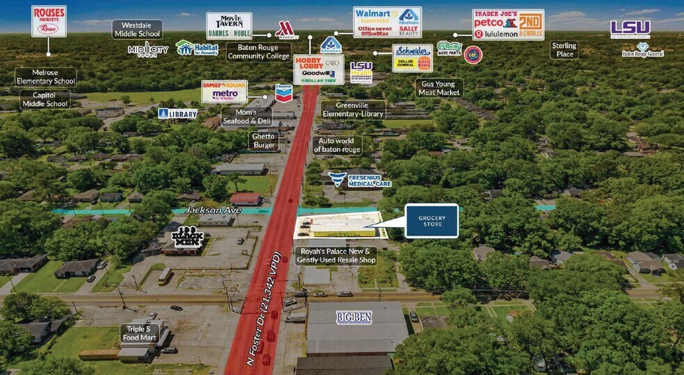 2023 N Foster Dr, Baton Rouge, LA à vendre - Photo du bâtiment - Image 3 de 5