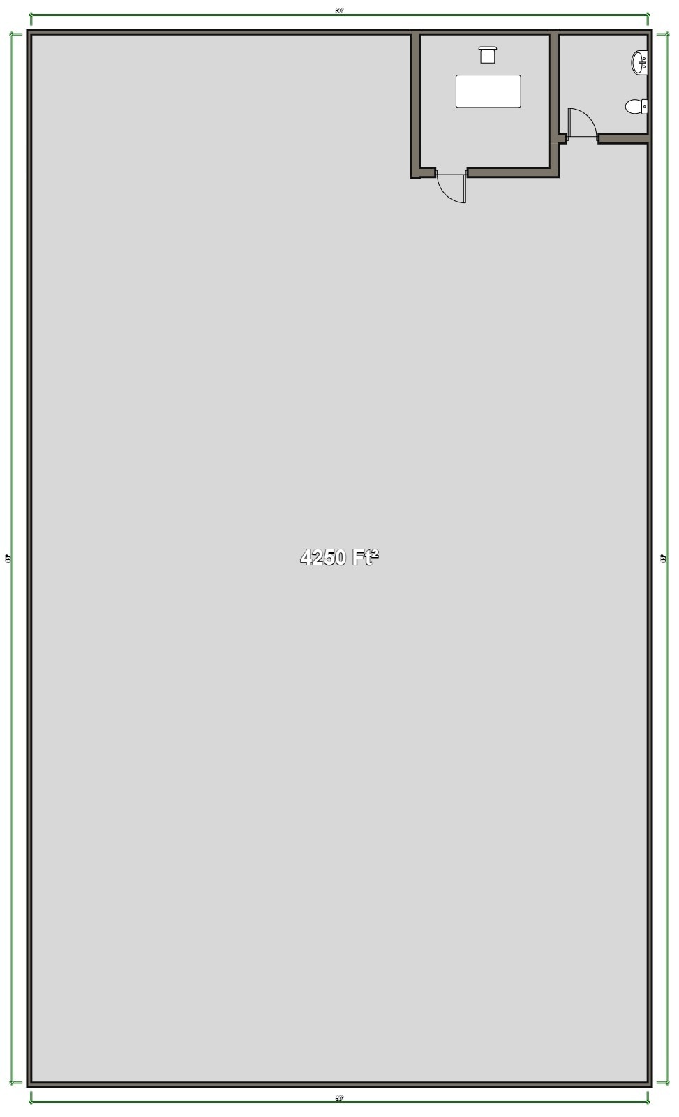 7402 & 7406 Mansfield Hwy, Kennedale, TX à louer Plan d’étage- Image 1 de 1
