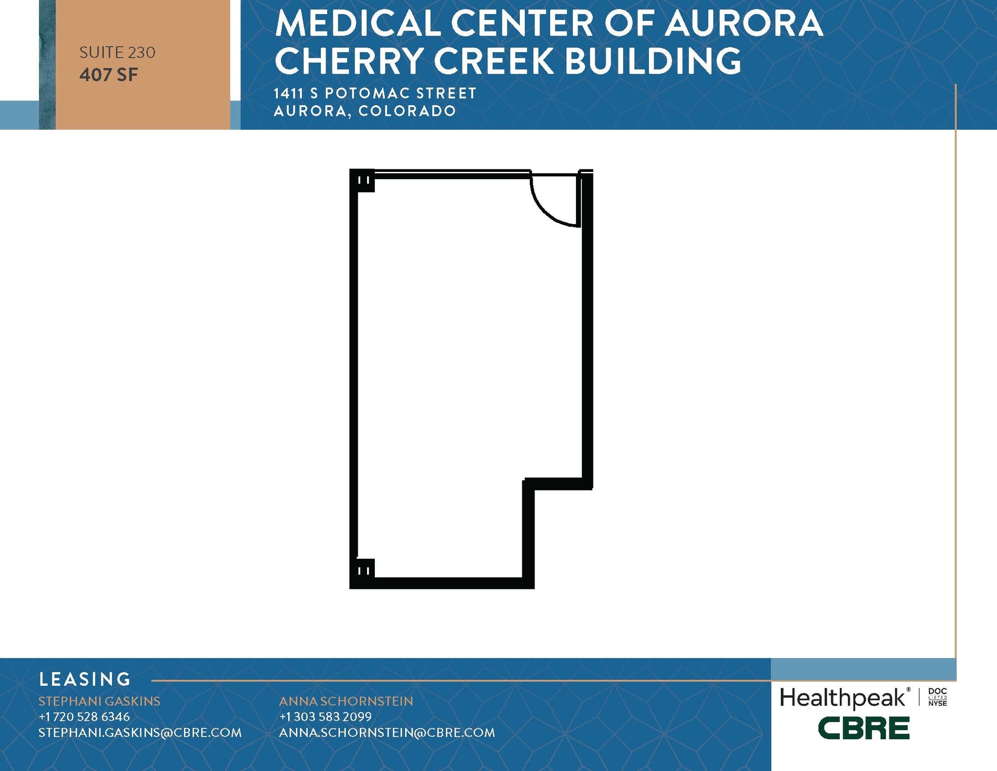 1411 S Potomac St, Aurora, CO à louer Plan d’étage- Image 1 de 1