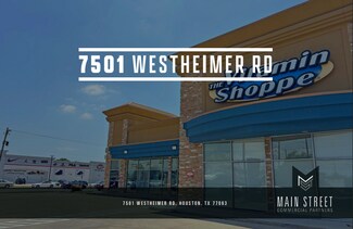 Plus de détails pour 7501 Westheimer Rd, Houston, TX - Commerce de détail à louer